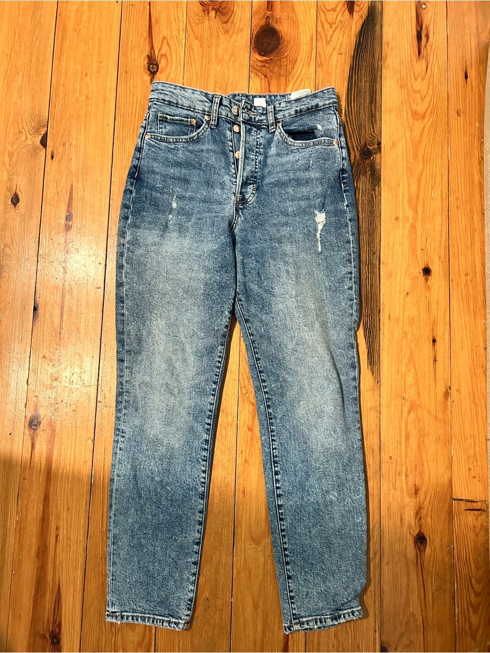 H&M Women's Light Blue Straight Leg Jeans